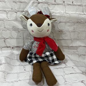 Spark Create Imagine My First Christmas Deer Reindeer Girl Plush Rattle